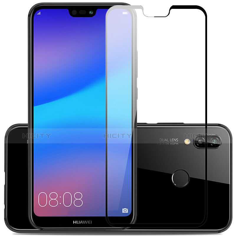 Huawei Nova 3用強化ガラス フル液晶保護フィルム ファーウェイ ブラック