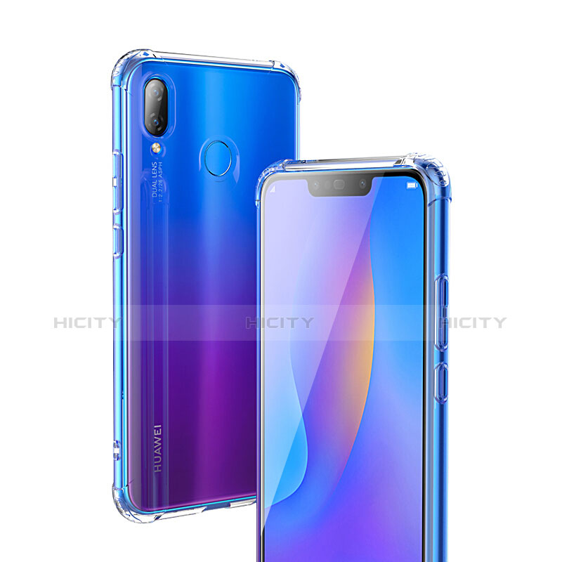 Huawei Nova 3i用極薄ソフトケース シリコンケース 耐衝撃 全面保護 クリア透明 T03 ファーウェイ クリア