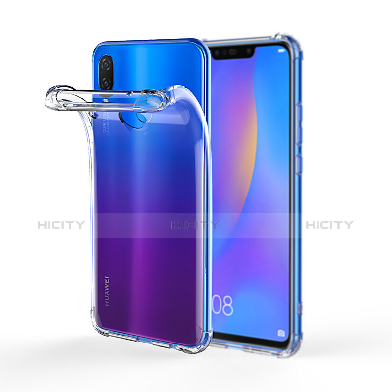 Huawei Nova 3i用極薄ソフトケース シリコンケース 耐衝撃 全面保護 クリア透明 T03 ファーウェイ クリア