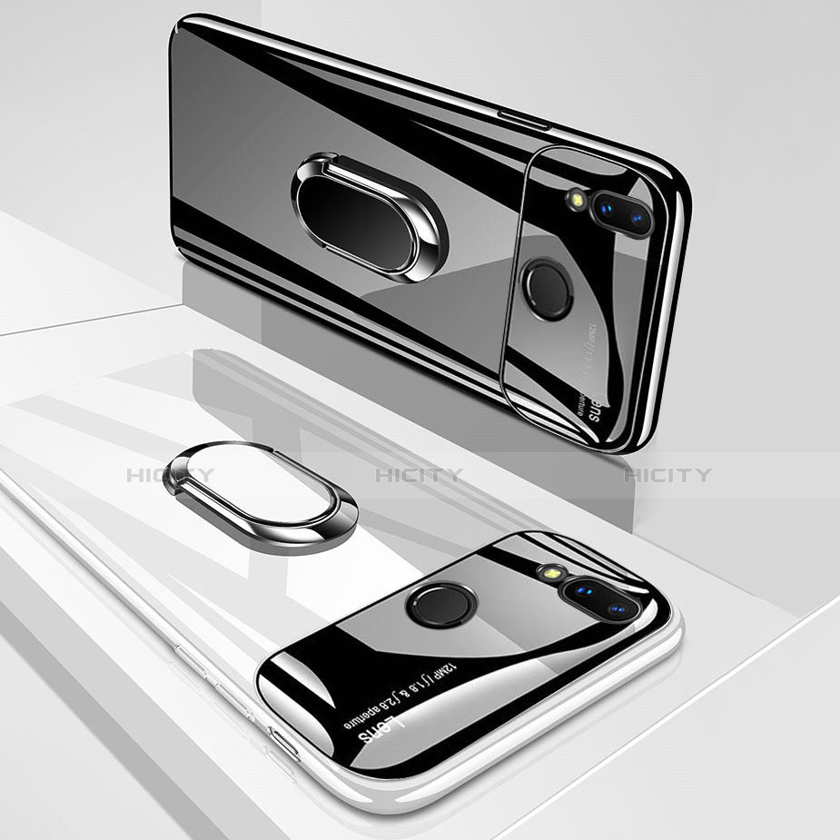 Huawei Nova 3i用ハードケース プラスチック 鏡面 360度 フルカバー アンド指輪 マグネット式 ファーウェイ 