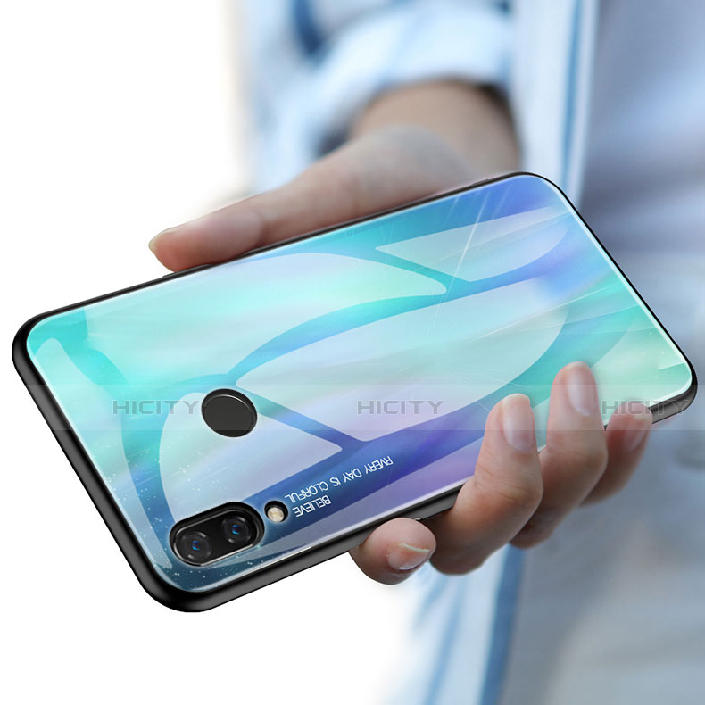 Huawei Nova 3i用ハイブリットバンパーケース プラスチック パターン 鏡面 カバー ファーウェイ 