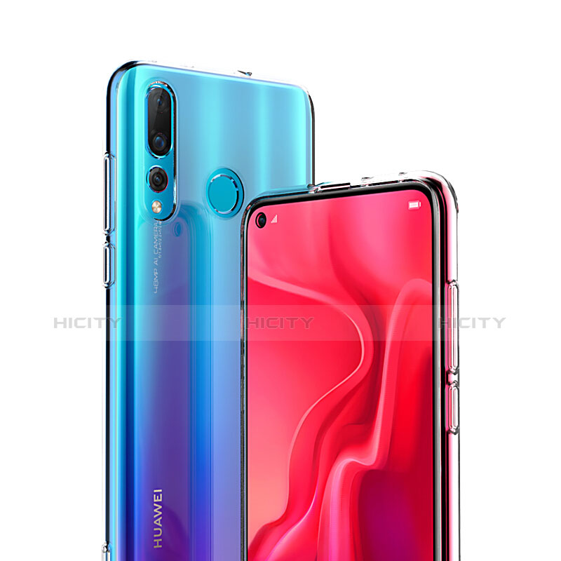 Huawei Nova 4用極薄ソフトケース シリコンケース 耐衝撃 全面保護 クリア透明 T06 ファーウェイ クリア