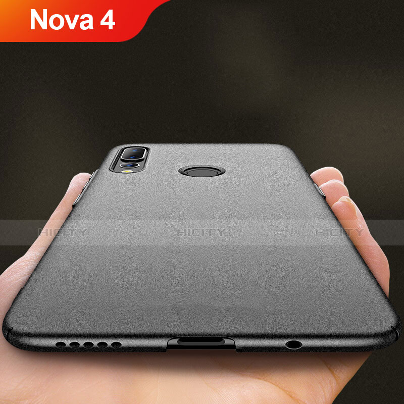 Huawei Nova 4用ハードケース プラスチック 質感もマット ファーウェイ ブラック
