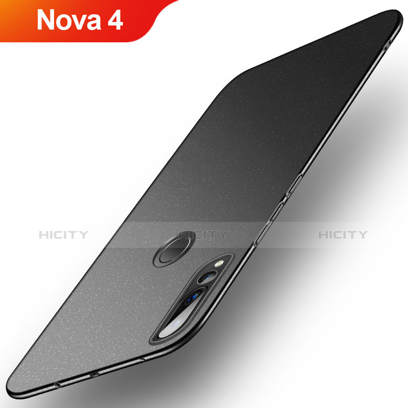 Huawei Nova 4用ハードケース プラスチック カバー ファーウェイ ブラック