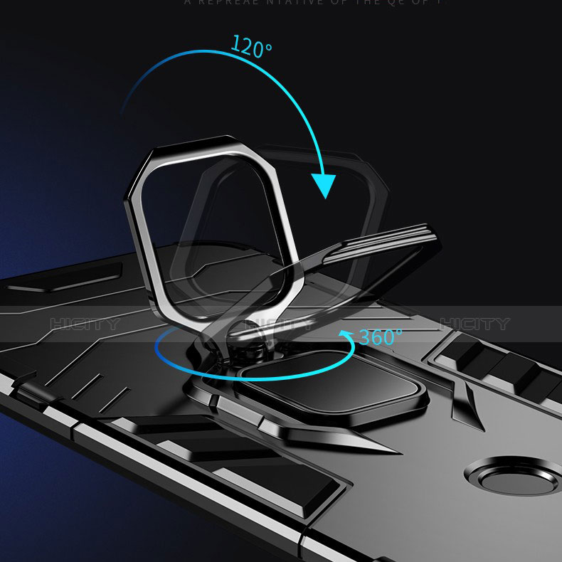 Huawei Nova 4用ハイブリットバンパーケース プラスチック アンド指輪 兼シリコーン カバー ファーウェイ 