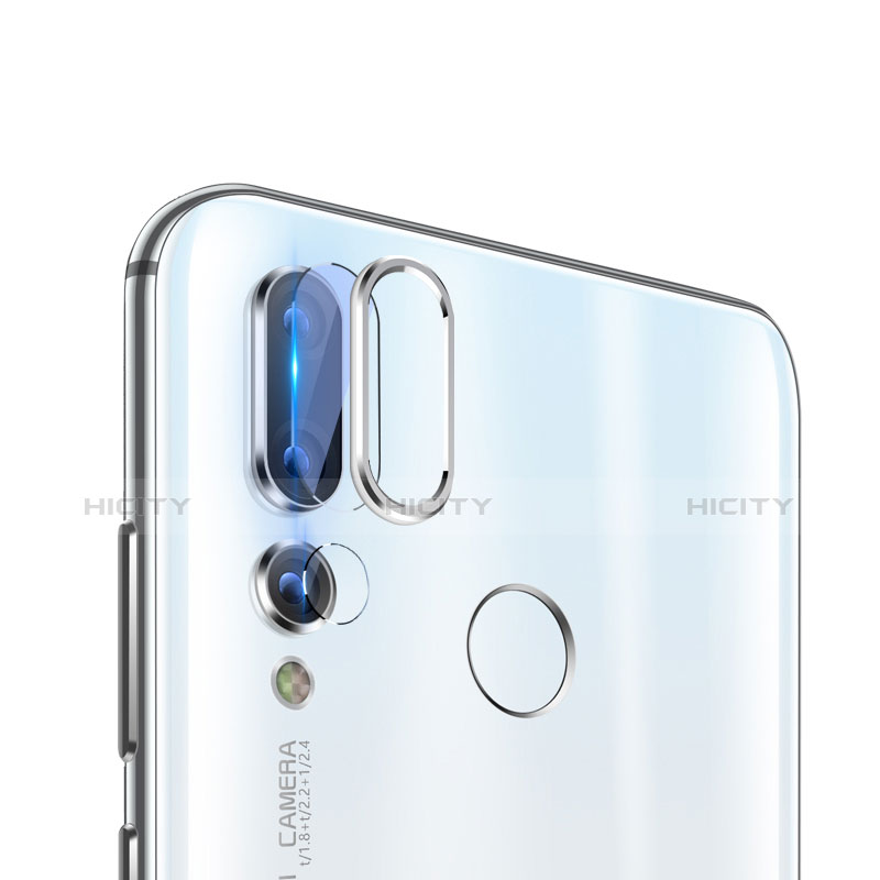 Huawei Nova 4用強化ガラス カメラプロテクター カメラレンズ 保護ガラスフイルム ファーウェイ シルバー