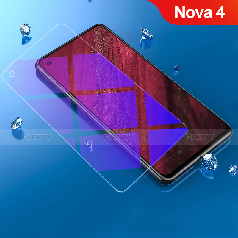 Huawei Nova 4用アンチグレア ブルーライト 強化ガラス 液晶保護フィルム ファーウェイ クリア