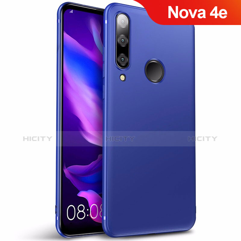 Huawei Nova 4e用極薄ソフトケース シリコンケース 耐衝撃 全面保護 S03 ファーウェイ ネイビー