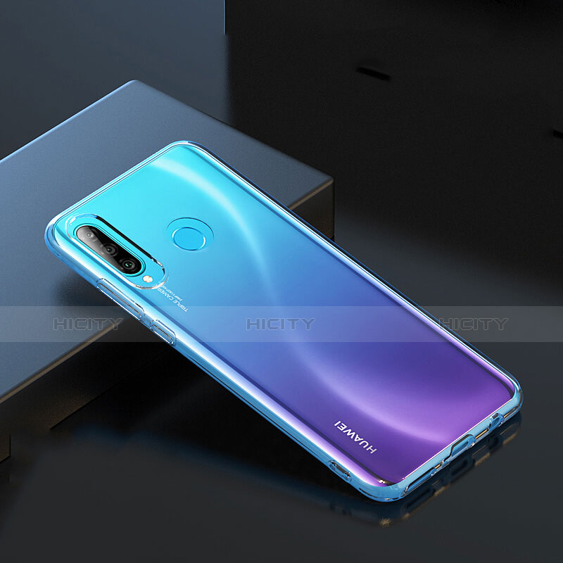 Huawei Nova 4e用極薄ソフトケース シリコンケース 耐衝撃 全面保護 クリア透明 アンド液晶保護フィルム ファーウェイ クリア