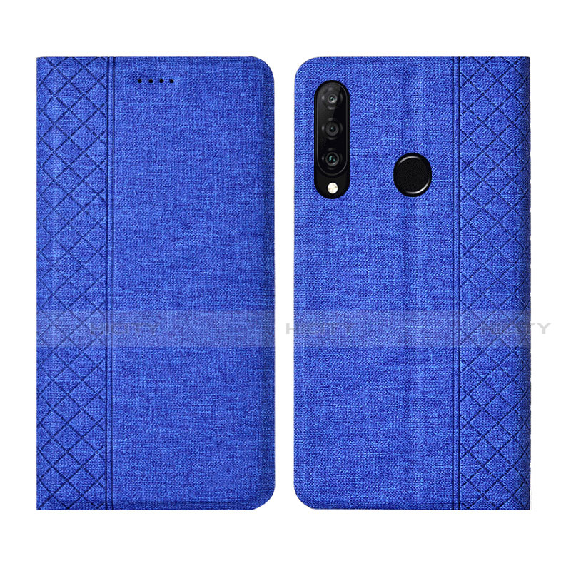 Huawei Nova 4e用手帳型 布 スタンド H02 ファーウェイ 