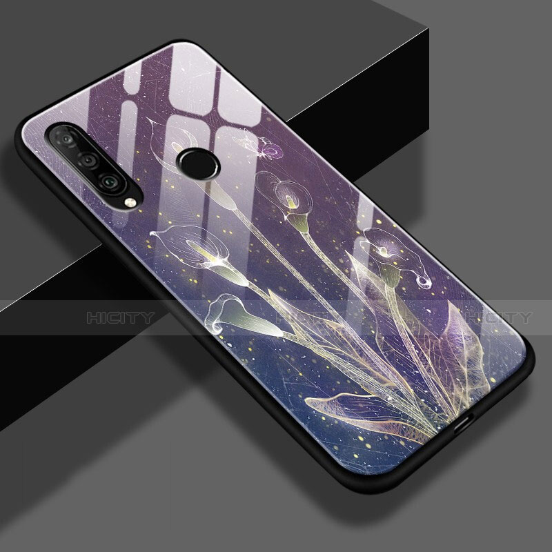 Huawei Nova 4e用ハイブリットバンパーケース プラスチック パターン 鏡面 カバー K01 ファーウェイ 