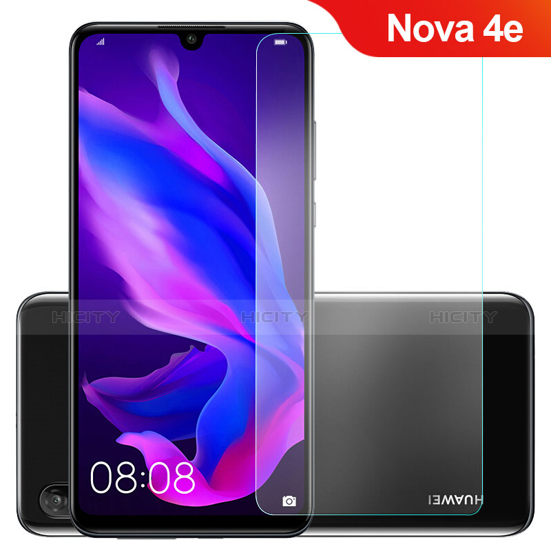 Huawei Nova 4e用強化ガラス 液晶保護フィルム ファーウェイ クリア