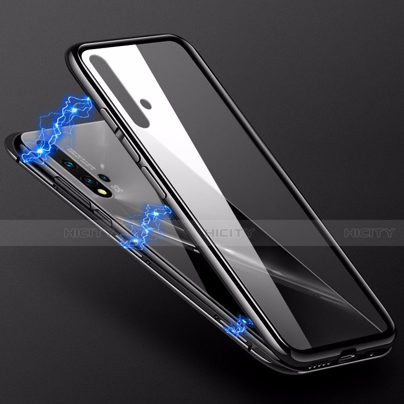 Huawei Nova 5用ケース 高級感 手触り良い アルミメタル 製の金属製 360度 フルカバーバンパー 鏡面 カバー T10 ファーウェイ 