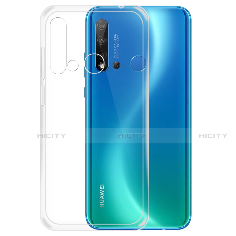 Huawei Nova 5i用極薄ソフトケース シリコンケース 耐衝撃 全面保護 クリア透明 K01 ファーウェイ クリア