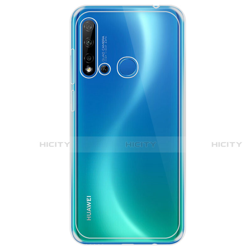 Huawei Nova 5i用極薄ソフトケース シリコンケース 耐衝撃 全面保護 クリア透明 K01 ファーウェイ クリア