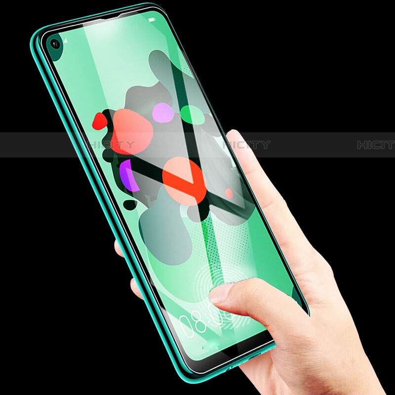 Huawei Nova 5i Pro用強化ガラス フル液晶保護フィルム ファーウェイ ブラック