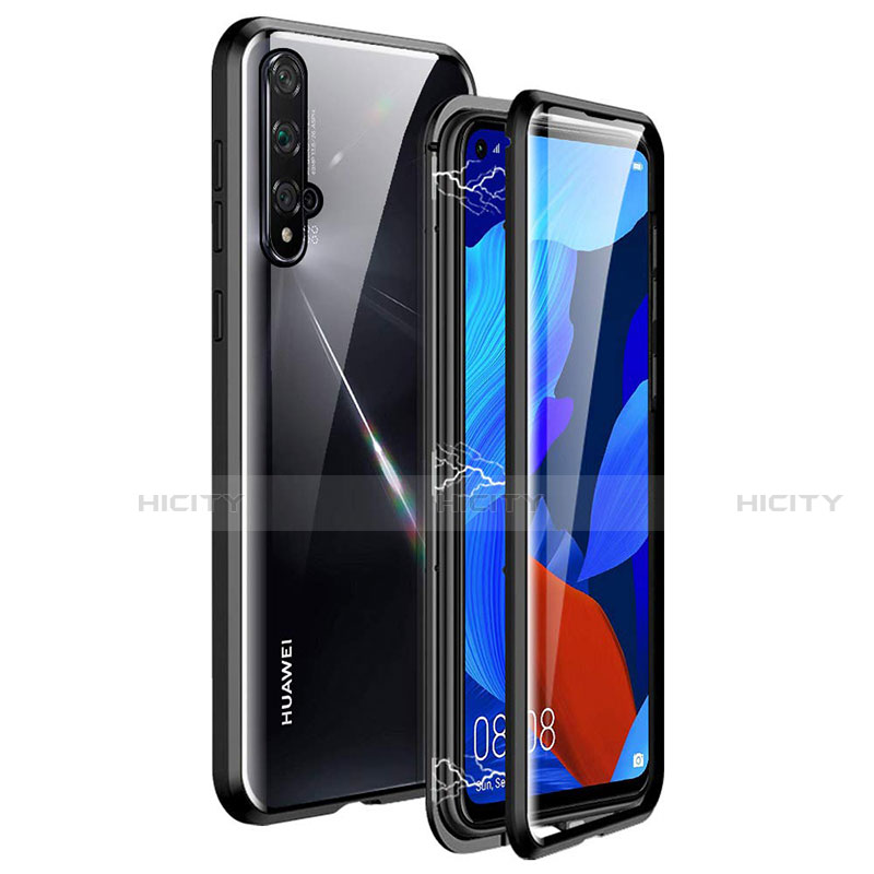 Huawei Nova 5T用ケース 高級感 手触り良い アルミメタル 製の金属製 360度 フルカバーバンパー 鏡面 カバー T11 ファーウェイ 