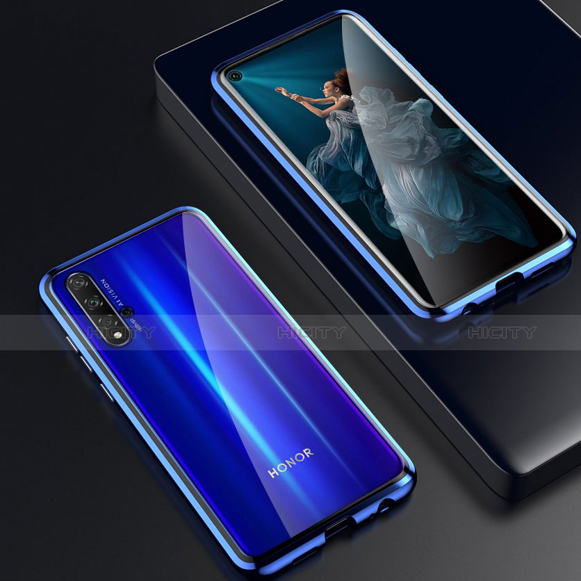 Huawei Nova 5T用ケース 高級感 手触り良い アルミメタル 製の金属製 360度 フルカバーバンパー 鏡面 カバー T03 ファーウェイ 