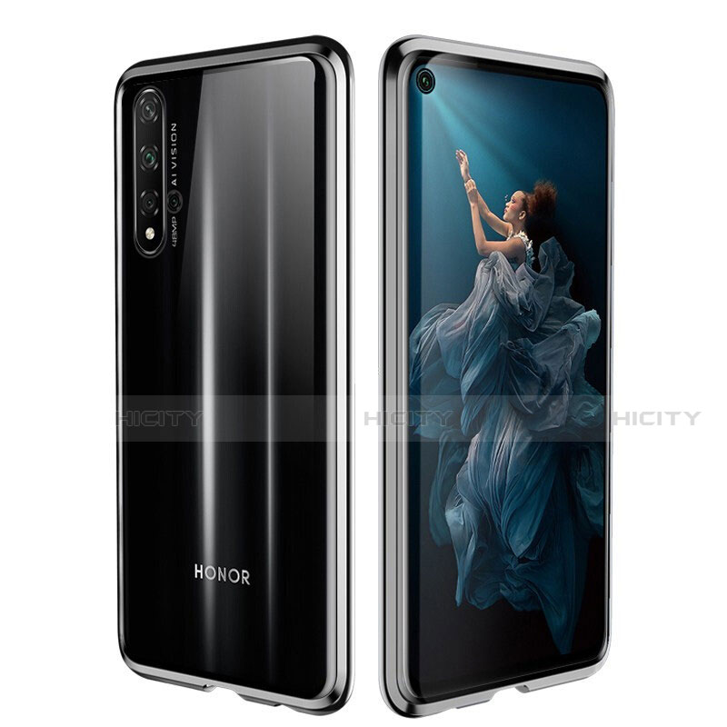 Huawei Nova 5T用ケース 高級感 手触り良い アルミメタル 製の金属製 360度 フルカバーバンパー 鏡面 カバー T03 ファーウェイ 