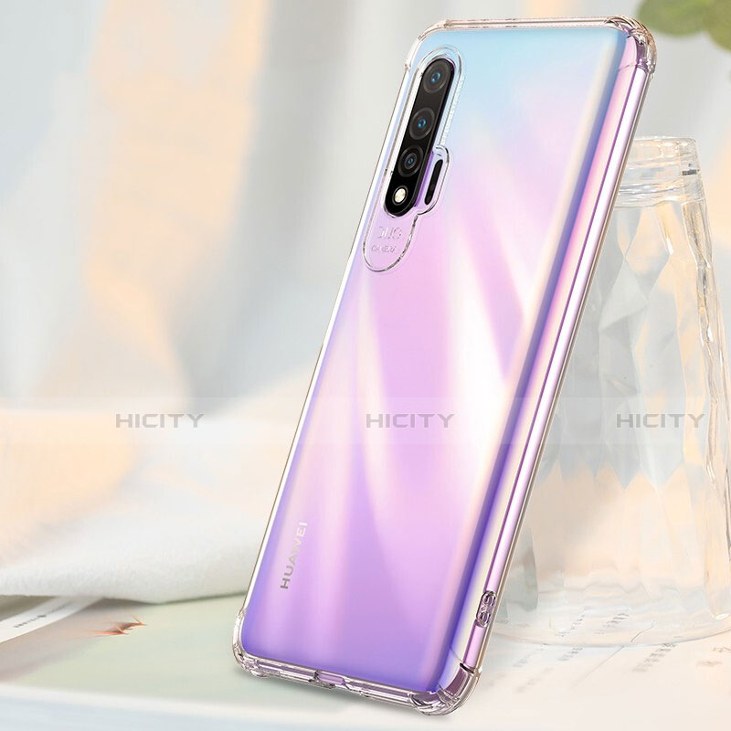 Huawei Nova 6 5G用極薄ソフトケース シリコンケース 耐衝撃 全面保護 クリア透明 K02 ファーウェイ クリア