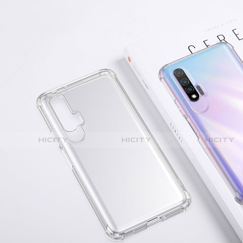 Huawei Nova 6 5G用極薄ソフトケース シリコンケース 耐衝撃 全面保護 クリア透明 K02 ファーウェイ クリア