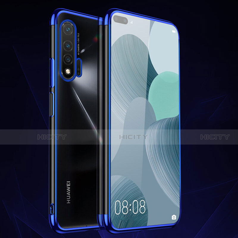 Huawei Nova 6 5G用極薄ソフトケース シリコンケース 耐衝撃 全面保護 クリア透明 S05 ファーウェイ ネイビー