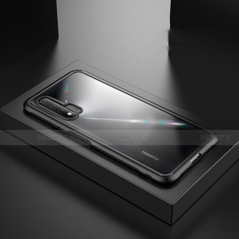 Huawei Nova 6 5G用ハイブリットバンパーケース プラスチック 兼シリコーン カバー Z01 ファーウェイ ブラック