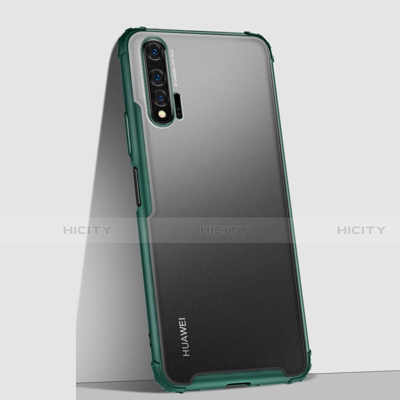 Huawei Nova 6 5G用極薄ケース クリア透明 プラスチック 質感もマットU02 ファーウェイ グリーン
