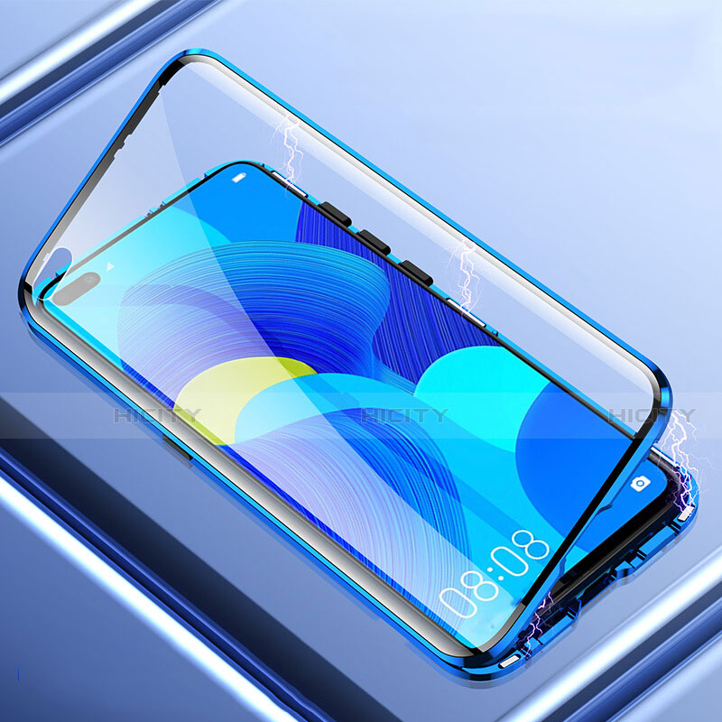 Huawei Nova 6 5G用ケース 高級感 手触り良い アルミメタル 製の金属製 360度 フルカバーバンパー 鏡面 カバー T04 ファーウェイ 