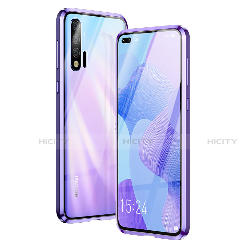 Huawei Nova 6 5G用ケース 高級感 手触り良い アルミメタル 製の金属製 360度 フルカバーバンパー 鏡面 カバー Z01 ファーウェイ 