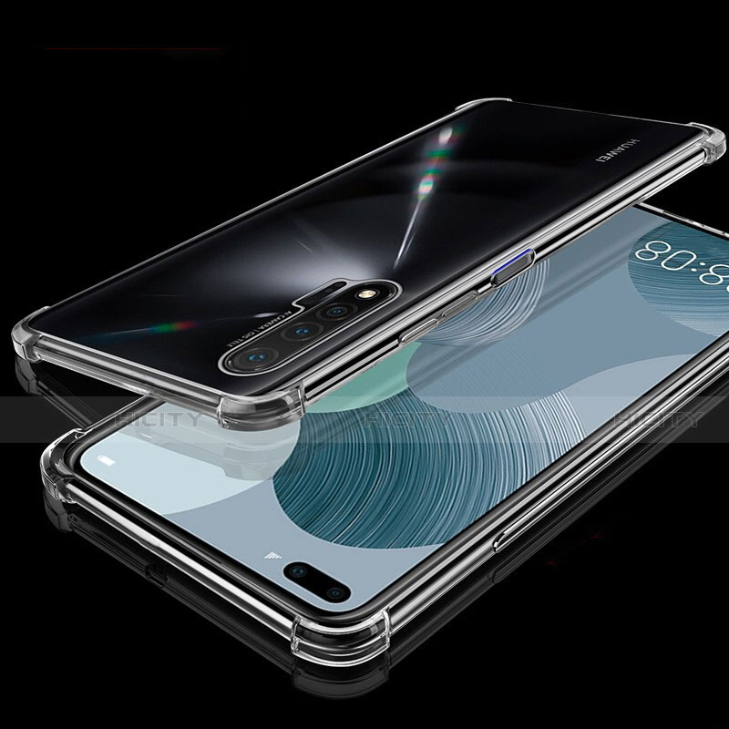 Huawei Nova 6 5G用極薄ソフトケース シリコンケース 耐衝撃 全面保護 クリア透明 S03 ファーウェイ 