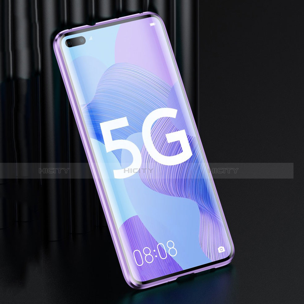 Huawei Nova 6用ケース 高級感 手触り良い アルミメタル 製の金属製 360度 フルカバーバンパー 鏡面 カバー M01 ファーウェイ 