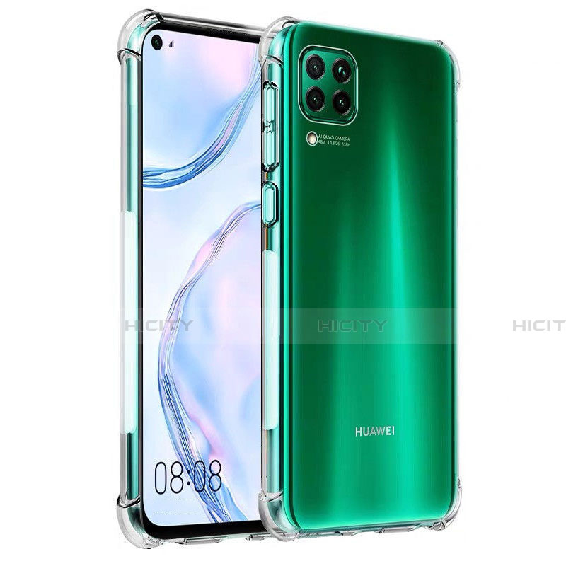 Huawei Nova 6 SE用極薄ソフトケース シリコンケース 耐衝撃 全面保護 クリア透明 K03 ファーウェイ クリア