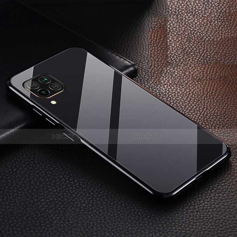 Huawei Nova 6 SE用ケース 高級感 手触り良い アルミメタル 製の金属製 カバー T02 ファーウェイ ブラック