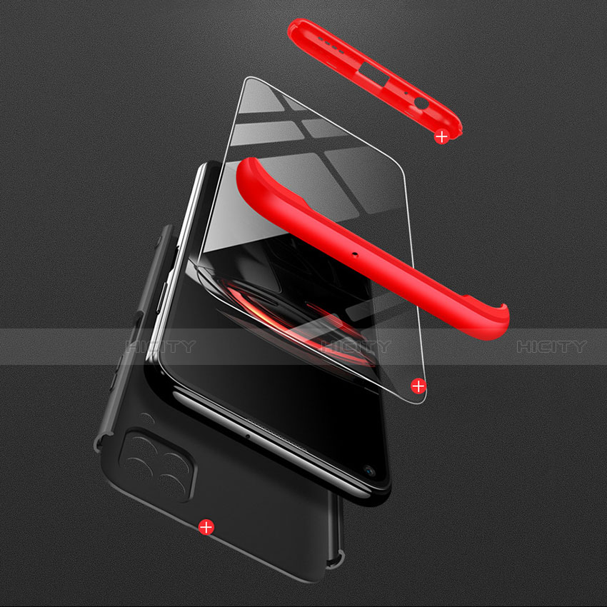 Huawei Nova 6 SE用ハードケース プラスチック 質感もマット 前面と背面 360度 フルカバー アンド指輪 ファーウェイ 