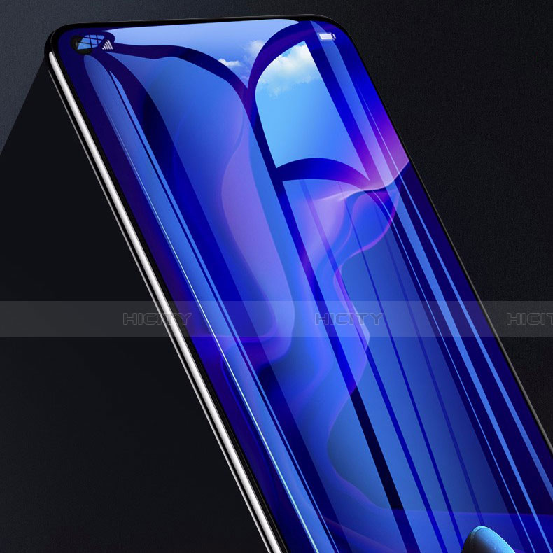 Huawei Nova 7 5G用強化ガラス フル液晶保護フィルム アンチグレア ブルーライト F02 ファーウェイ ブラック