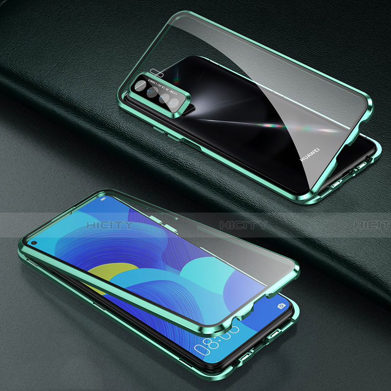 Huawei Nova 7 SE 5G用ケース 高級感 手触り良い アルミメタル 製の金属製 360度 フルカバーバンパー 鏡面 カバー ファーウェイ 