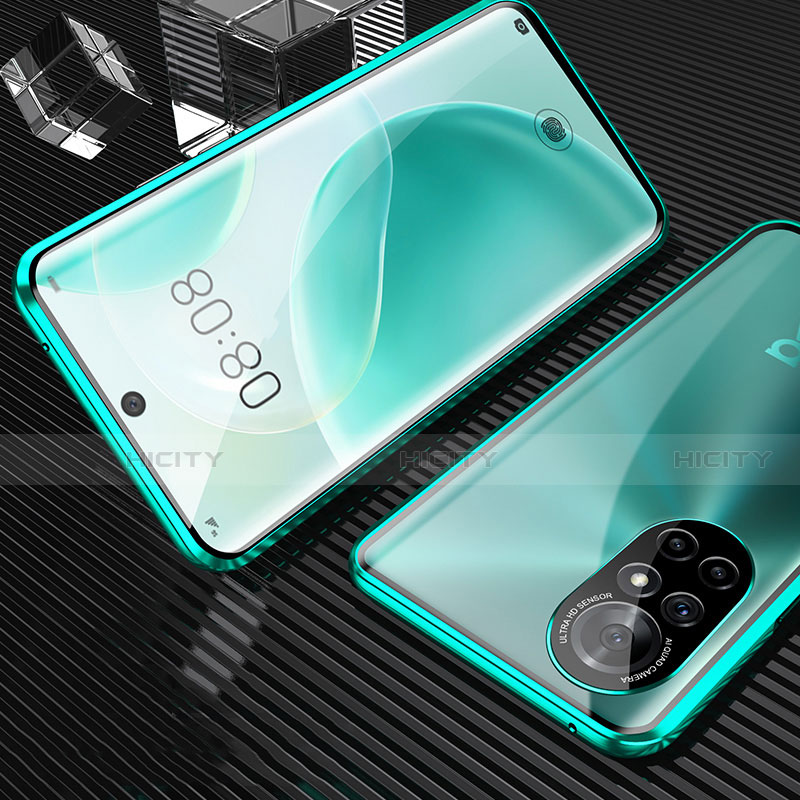 Huawei Nova 8 5G用ケース 高級感 手触り良い アルミメタル 製の金属製 360度 フルカバーバンパー 鏡面 カバー M04 ファーウェイ 