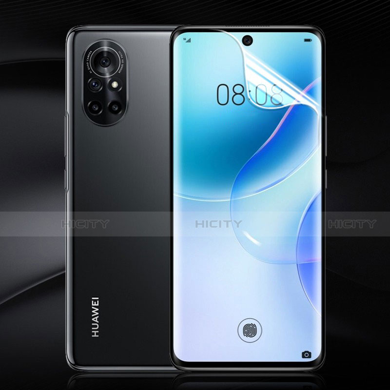 Huawei Nova 8 5G用高光沢 液晶保護フィルム フルカバレッジ画面 ファーウェイ クリア