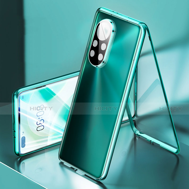 Huawei Nova 8 Pro 5G用ケース 高級感 手触り良い アルミメタル 製の金属製 360度 フルカバーバンパー 鏡面 カバー M03 ファーウェイ 