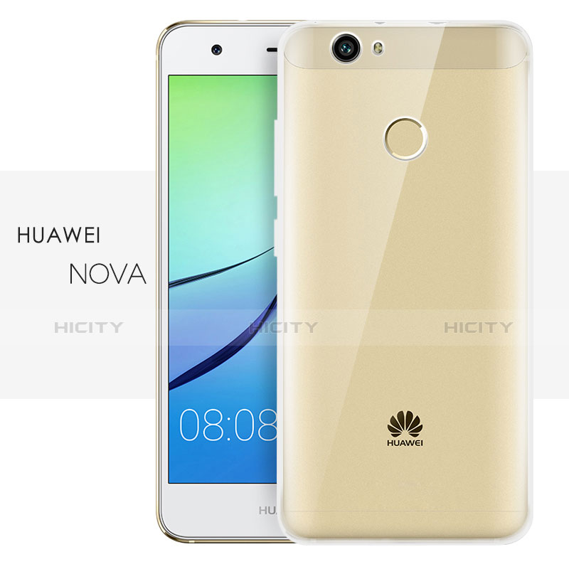 Huawei Nova用極薄ソフトケース シリコンケース 耐衝撃 全面保護 クリア透明 T05 ファーウェイ クリア