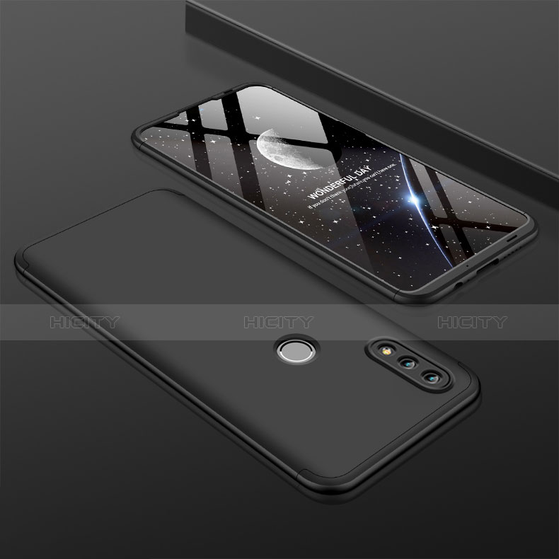 Huawei Nova Lite 3用ハードケース プラスチック 質感もマット 前面と背面 360度 フルカバー ファーウェイ ブラック
