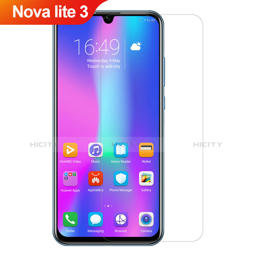 Huawei Nova Lite 3用強化ガラス 液晶保護フィルム ファーウェイ クリア