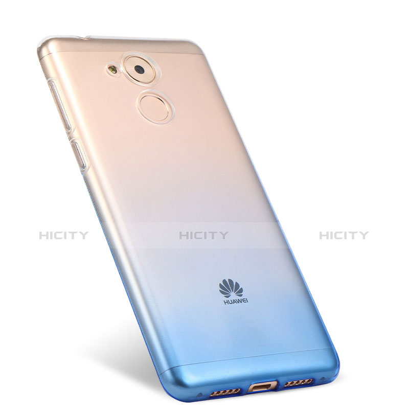 Huawei Nova Smart用極薄ソフトケース グラデーション 勾配色 クリア透明 ファーウェイ ネイビー