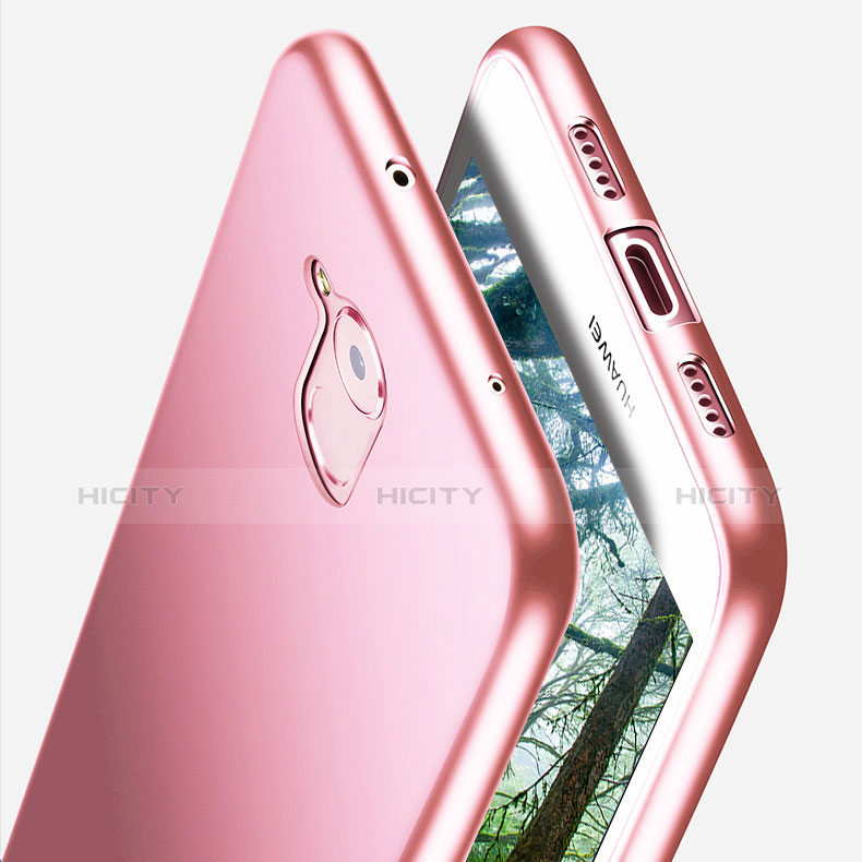Huawei Nova Smart用極薄ソフトケース シリコンケース 耐衝撃 全面保護 S02 ファーウェイ ピンク
