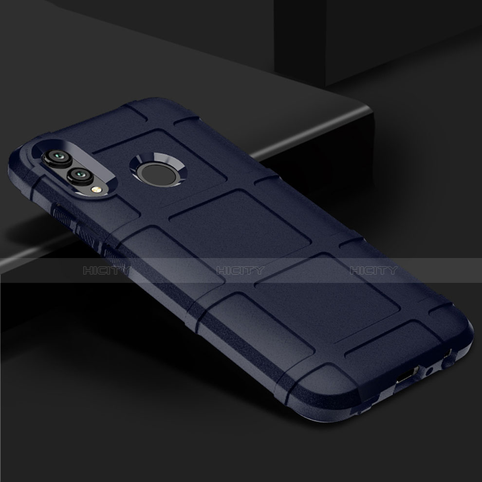 Huawei P Smart (2019)用前面と背面 360度 フルカバー 極薄ソフトケース シリコンケース 耐衝撃 全面保護 バンパー ファーウェイ ネイビー