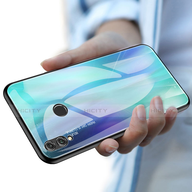 Huawei P Smart (2019)用ハイブリットバンパーケース プラスチック 鏡面 カバー ファーウェイ 