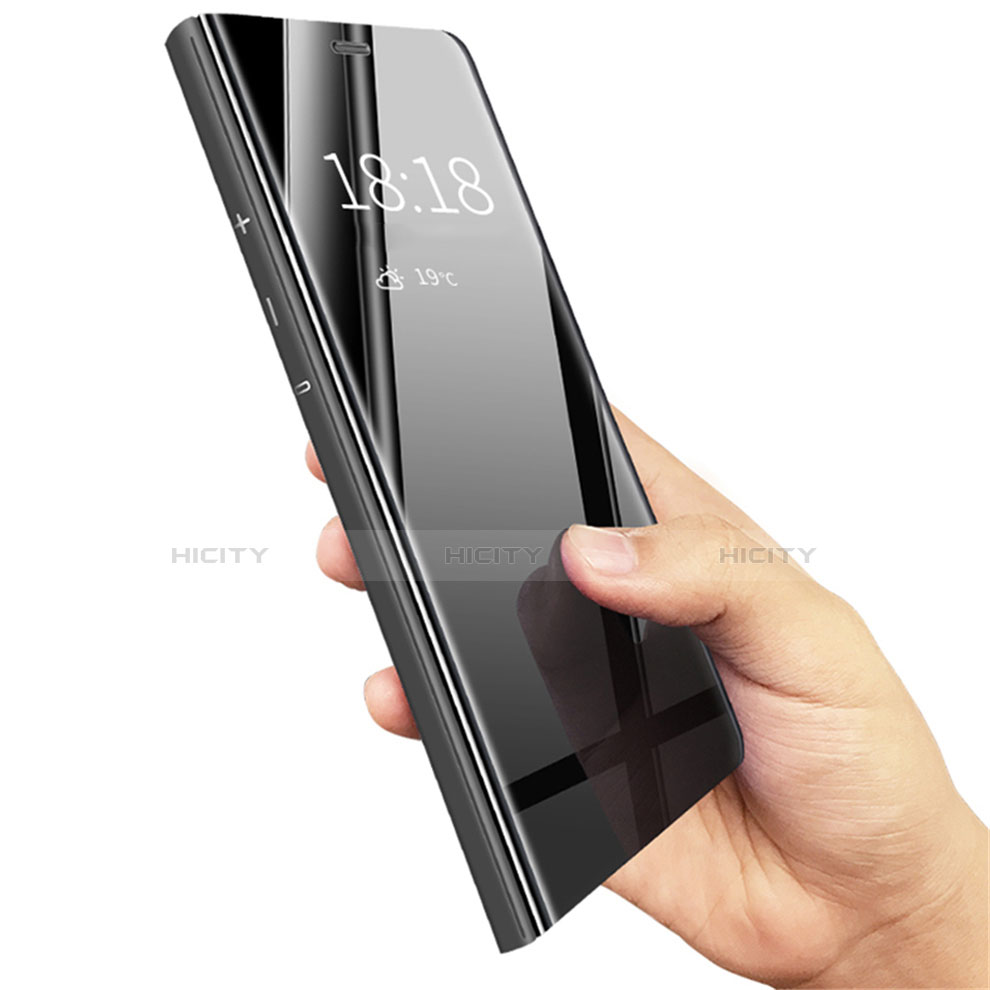 Huawei P Smart (2019)用手帳型 レザーケース スタンド 鏡面 カバー ファーウェイ 