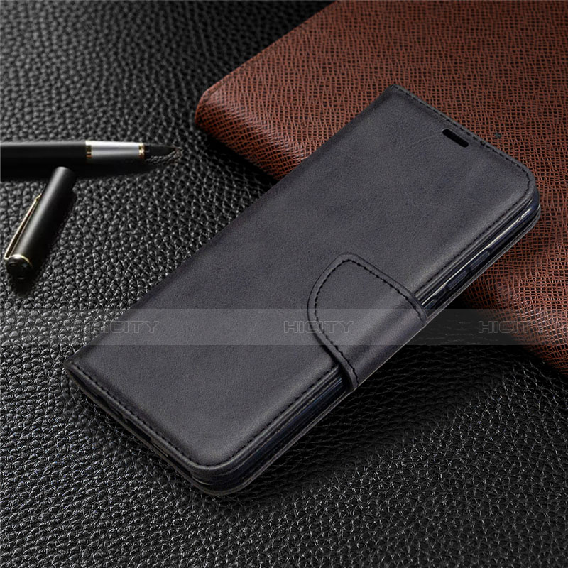 Huawei P Smart (2020)用手帳型 レザーケース スタンド カバー L07 ファーウェイ ブラック