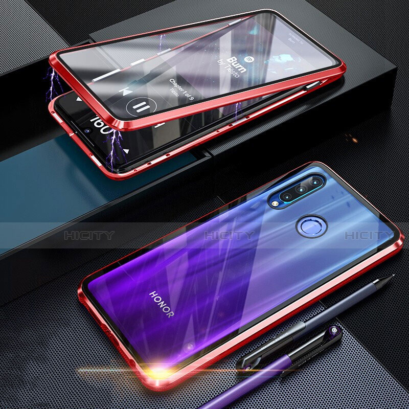Huawei P Smart+ Plus (2019)用ケース 高級感 手触り良い アルミメタル 製の金属製 360度 フルカバーバンパー 鏡面 カバー T06 ファーウェイ 